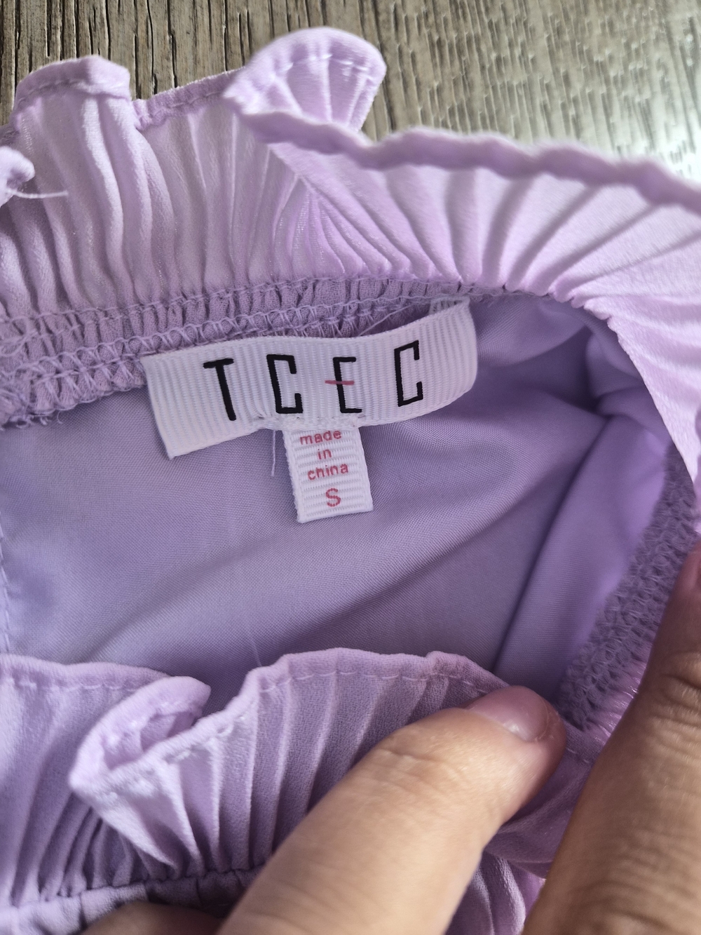 TCEC Light Pink Pleated Ruffle Tank Top - Picture 2 of 3